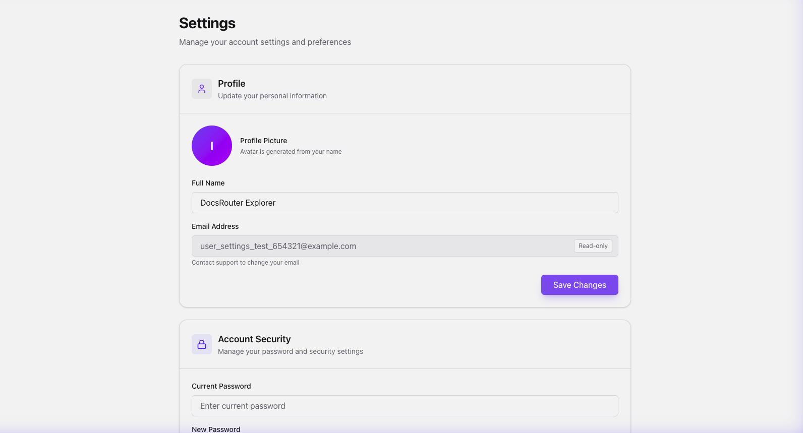 Settings Updated
